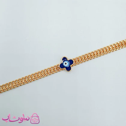 دستبند زنانه ysx مدل چشم نظر طلایی کد 1591