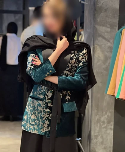 کت زنانه مخمل ترک