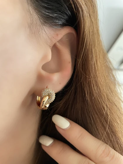 گوشواره گره و پاپیون ژوپینگ