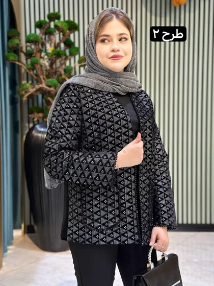 مانتو مخمل سوزندوزی