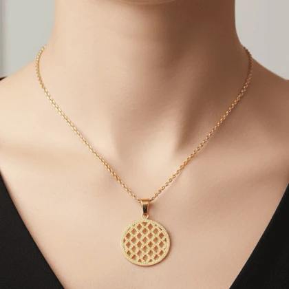 گردنبند زنانه طرح طلا
