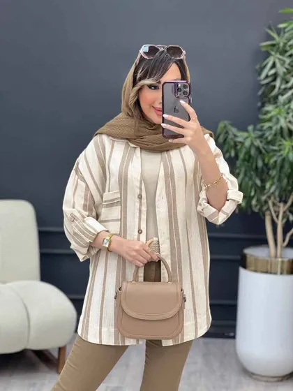 مانتو راه راه نیوشا