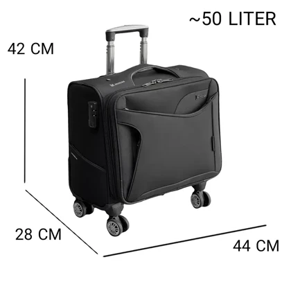 چمدان خلبانی مونزا مدل MONZA - MNZ5593 EASY TRAVEL (چرخ دوبل)