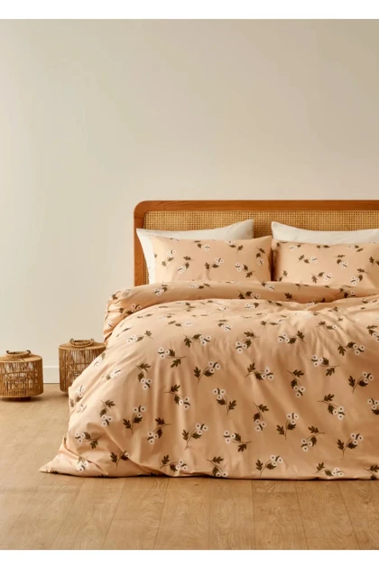 سرویس روتختی دو نفره Bella Maison مدل Sophia پنبه‌ای - بژ