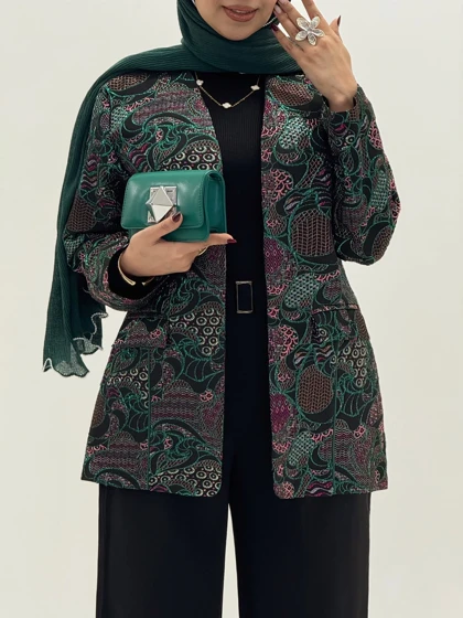 4229-کت ژاکارد غزل