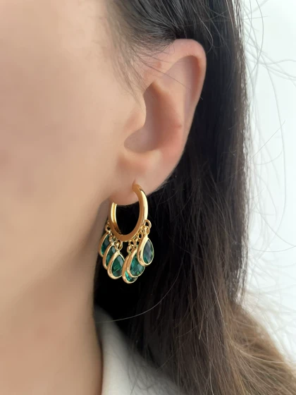 سرویس اشکی نگین سبز fashion