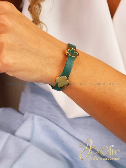 دستبند چرمی زنانه ون کلیف کدB2123