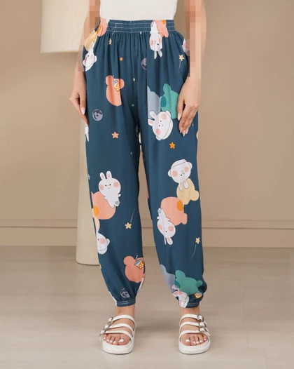 شلوار نخی میکس گندم کد 29267