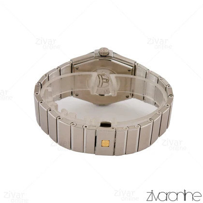 ساعت امگا کانسلیشن مردانه نقره ای ایندکس نگین‌دار صفحه سرمه ای 105199