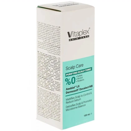 تونیک مو ویتاپلکس مدل Scalp Care کنترل کننده چربی و ضد شوره کف سر 100ml