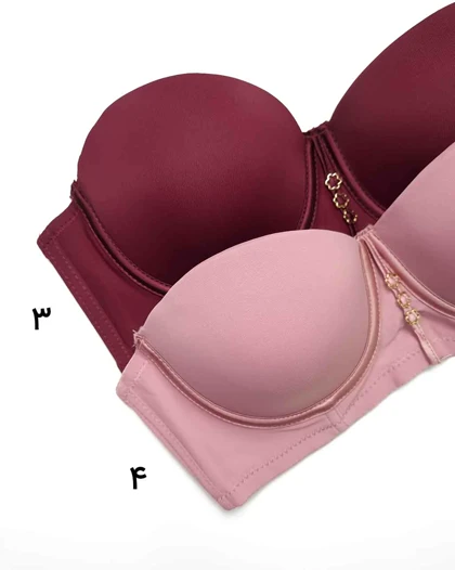 سوتین اسفنجی زنانه فنردار مدل سه ستاره