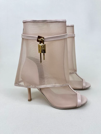 کفش پاشنه‌دار زنانه صندل جلو باز توری 10 سانتی ژیوانشی GIVENCHY کد 1620