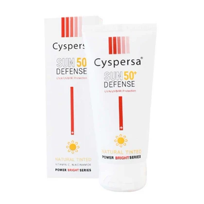 ضد آفتاب رنگی طبیعی SPF50 سیسپرسا 50 میل