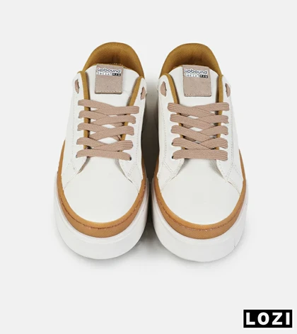 کفش کتانی مردانه کرم قهوه ای Louis Vuitton مدل 7514