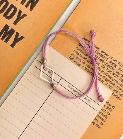 دستبند نقره لوزی