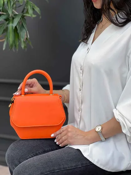 کیف دسته دار شش ضلعی