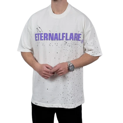 تیشرت آستین کوتاه مردانه سفید دونخ مدل ETERNALFLARE