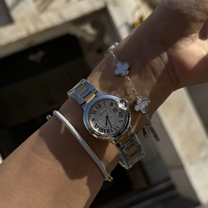 ساعت کارتیر و دستبند ونکلیف ست تاسیان