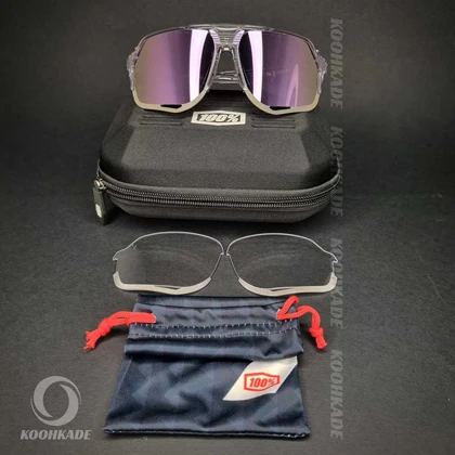 عینک 100% NOVRIK Lavender Mirror Lens