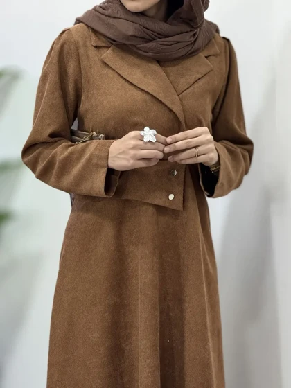 پیراهن مانتویی پاییزه آیسو آترینا