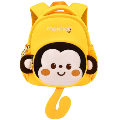 کیف بچه گانه کوله پشتی طرح میمون اورجینال اولنگ OLANG 6160