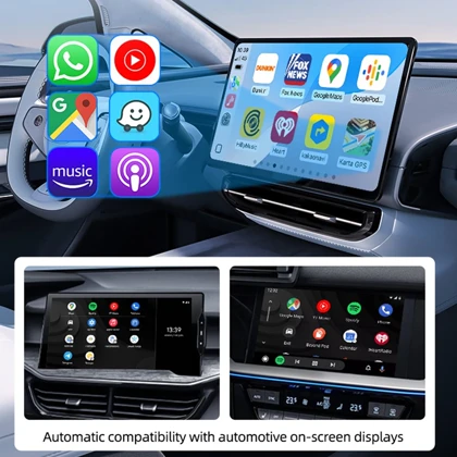 آداپتور بی سیم اندروید اتو و apple carplay کارلینکیت مدل GARLIN MINI SE Pro