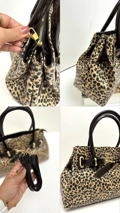 کیف پلنگی میو میو