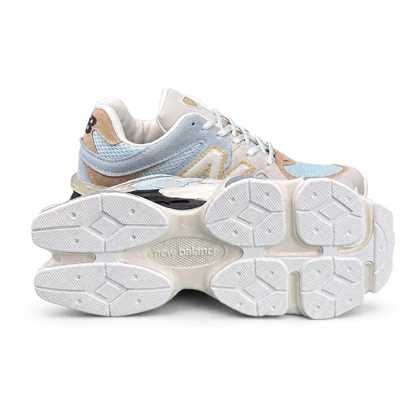 کفش کتانی مردانه مدل نیوبالانس 9060 آبی طوسی کرم New Balance 9060