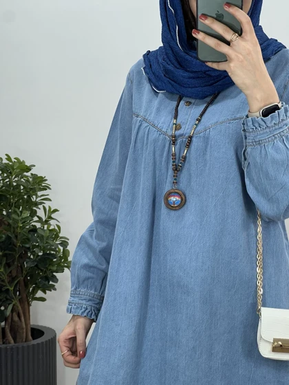مانتو جین یقه چین پریناز 4
