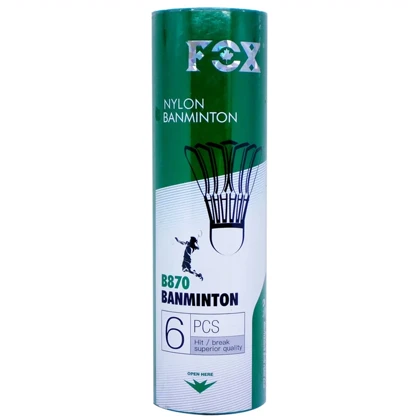 توپ بدمینتون فاکس FOX مدل B870 پلاستیکی بسته 6 عددی