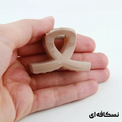 کلیپس دخترانه مدل پیچی کوچک دو رنگ