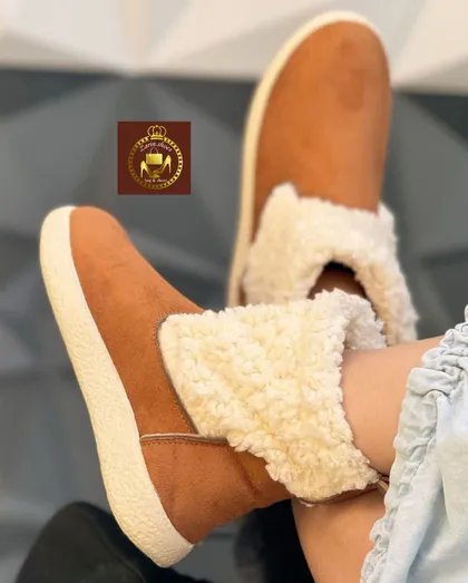 نیم بوت افتر زنانه پشمی ببعی
