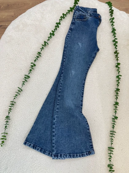 شلوار جین بوتکات (آبی طرح جدید)