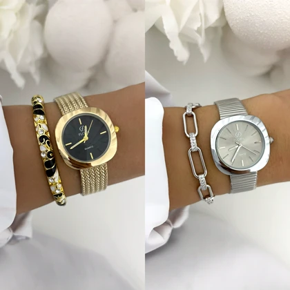 ساعت فلورا زنانه صفحه مکعبی 763