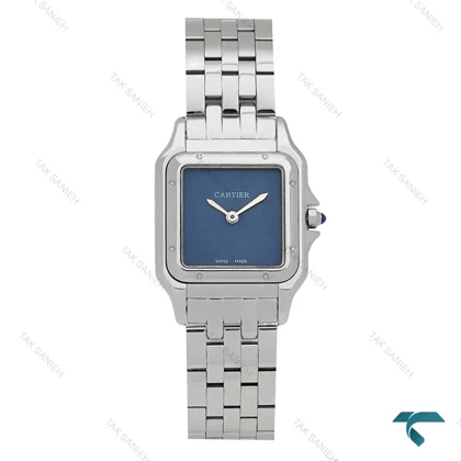 ساعت کارتیر پنتر زنانه سیلور صفحه سرمه ای مدیوم Cartier-4368-L