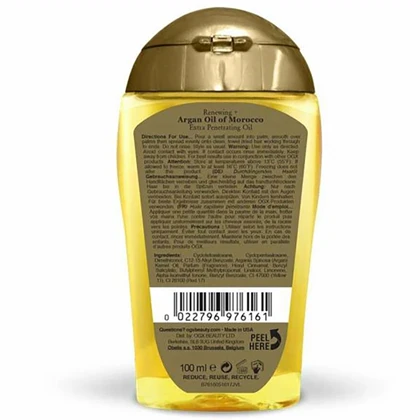 روغن مو او جی ایکس OGX مدل Argan Oil of Morocco حاوی روغن آرگان 100 میلی لیتر