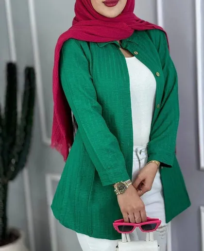 شومیز مانتویی دبل پیله کد 250