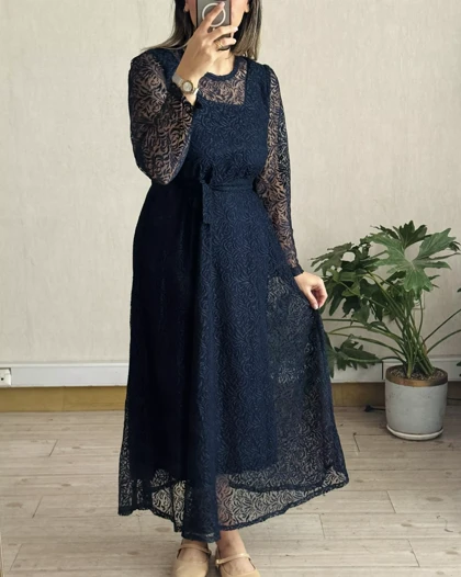 پیراهن تمام دانتل کلوش ایتالیایی