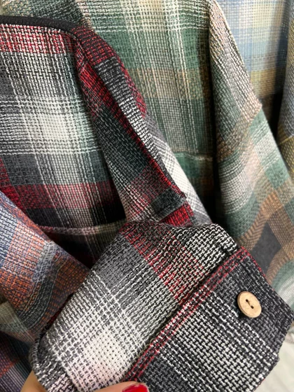 مانتو چهارخونه گلبرگ 2