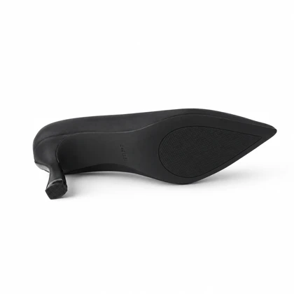 پاشنه‌بلند کلاسیک مخملی_مشکی کد b6661