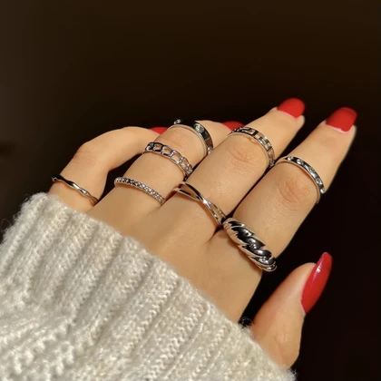 پک انگشتر نگینی فندی