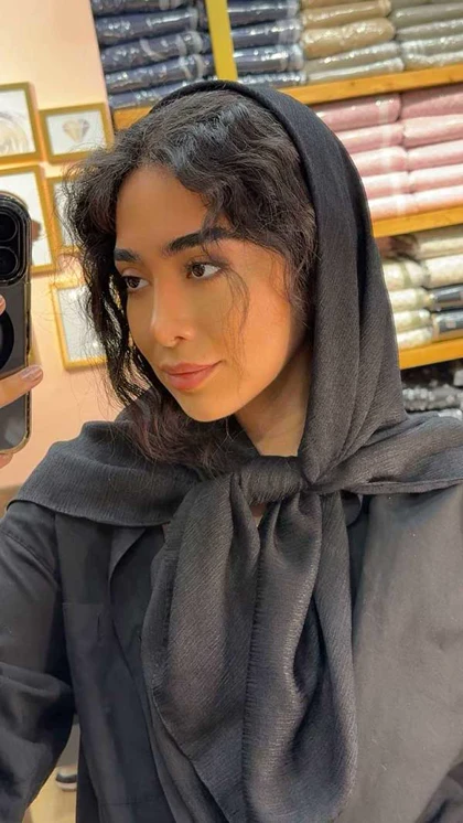 روسری نخی پارچه درختی قواره متوسط