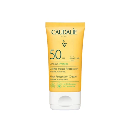 ضد آفتاب بدون رنگ کدلی Caudalie SPF 50 مدل Vinosun مناسب انواع پوست حجم 50 میلی‌لیتر