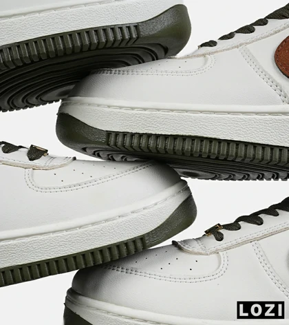 کفش مردانه و زنانه سفید قهوه ای NIKE AIR FORCE