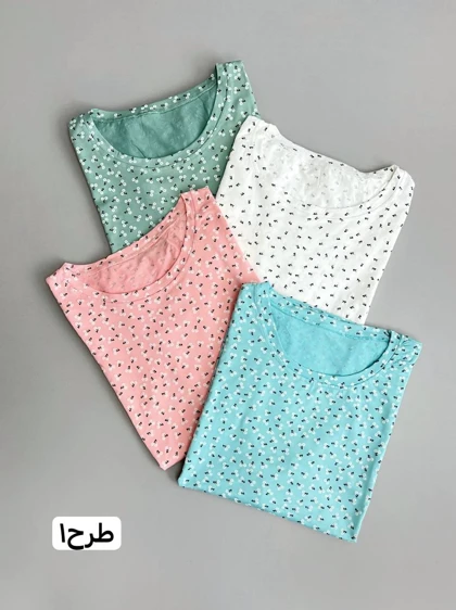 تیشرت گل برجسته کد 3769