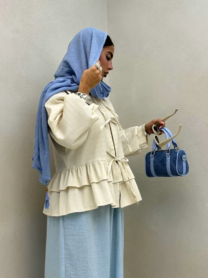 شومیز آستین پفکی