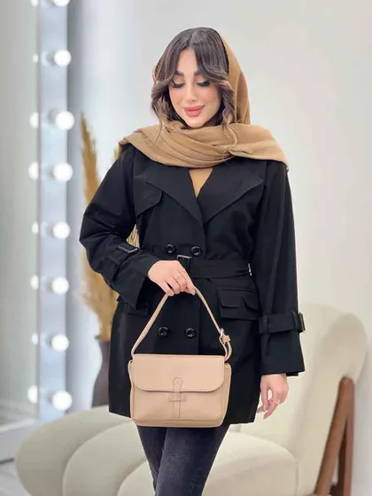 بارانی سرجیب دوبل ژیله دار