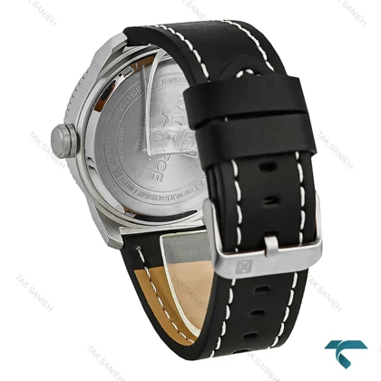 ساعت مچی مردانه ناوی فورس NF9156 آنالوگ بند چرم مشکی NaviForce-7891-G