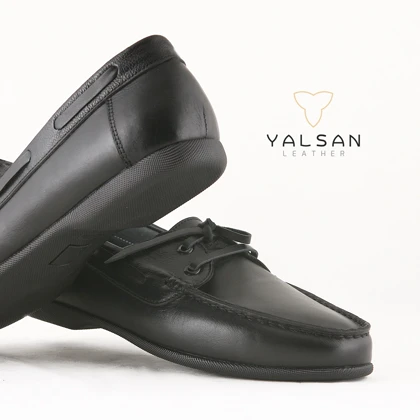 کفش کالج مردانه چرم یلسان مدل فیچر کد 551-GN