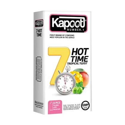 کاندوم 7 کاره Hot Time کاپوت 12 عدد